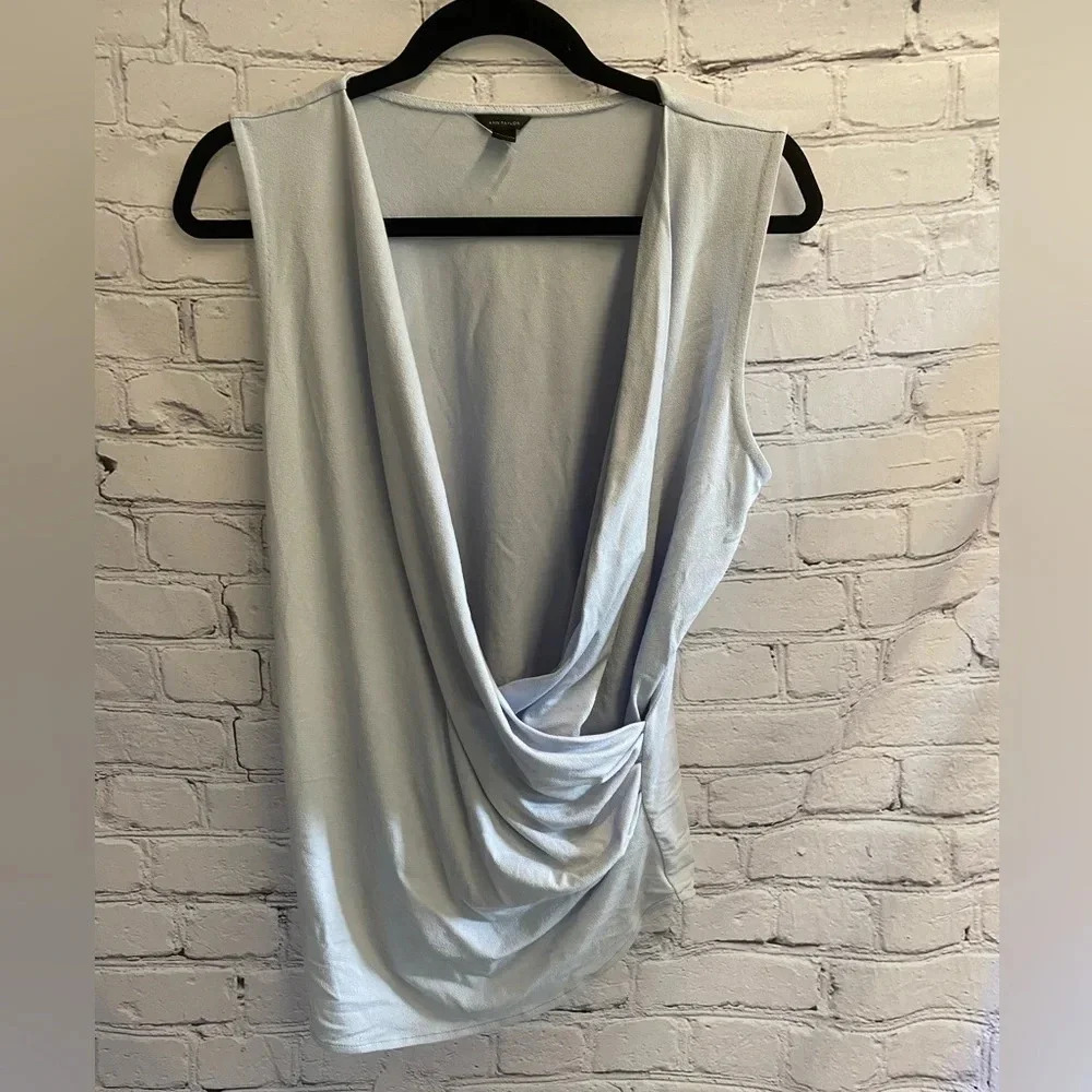 5/$20 Women’s Ann Taylor Tank Rouched Blouse Large Light Lavender